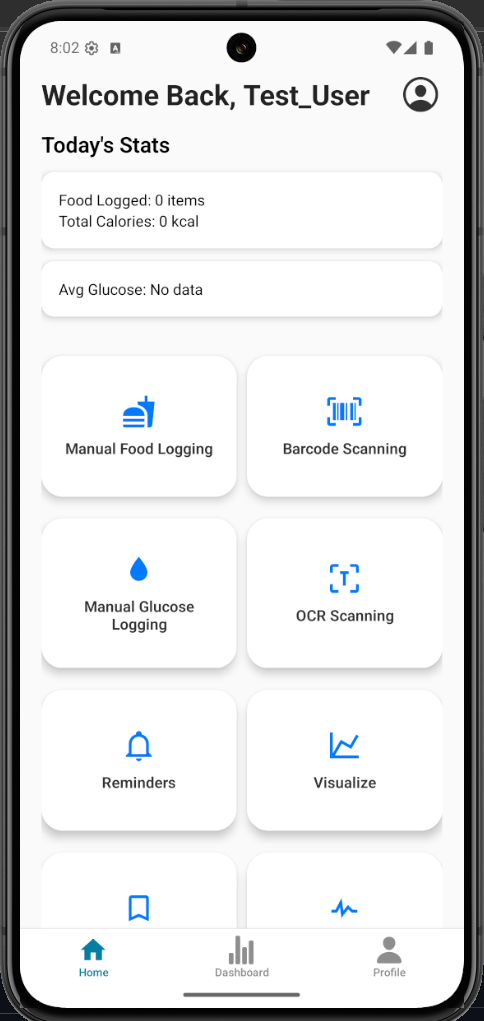 GlucoBuddy App Screenshot